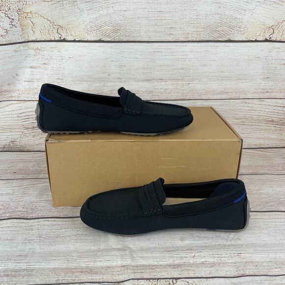 Rothy's The Driver Mens Sz 7.5 Loafers Black - Picture 2 of 10